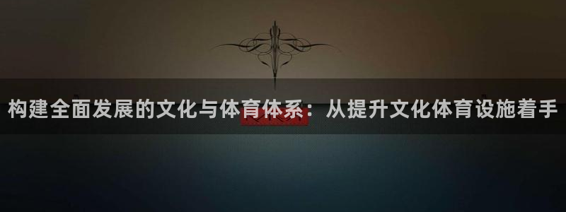 意昂4娱乐40996：构建全面发展的文化与体育体系：从提升文 