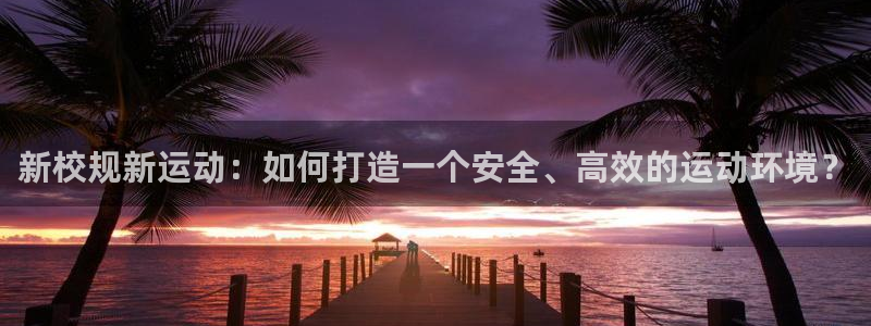 意昂4开户：新校规新运动：如何打造一个安全、高效的运