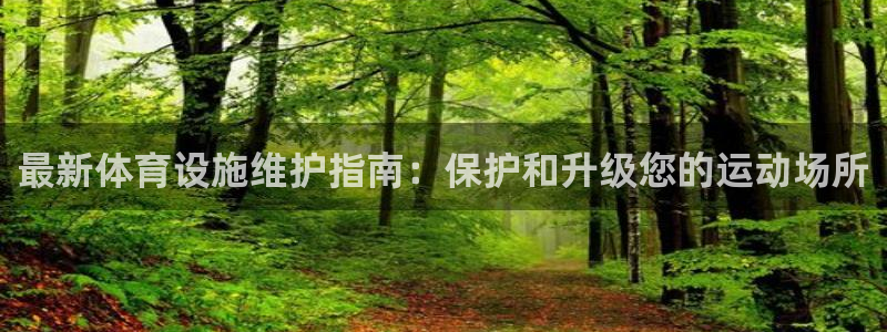 意昂体育4平台注册：最新体育设施维护指南：保护和升级